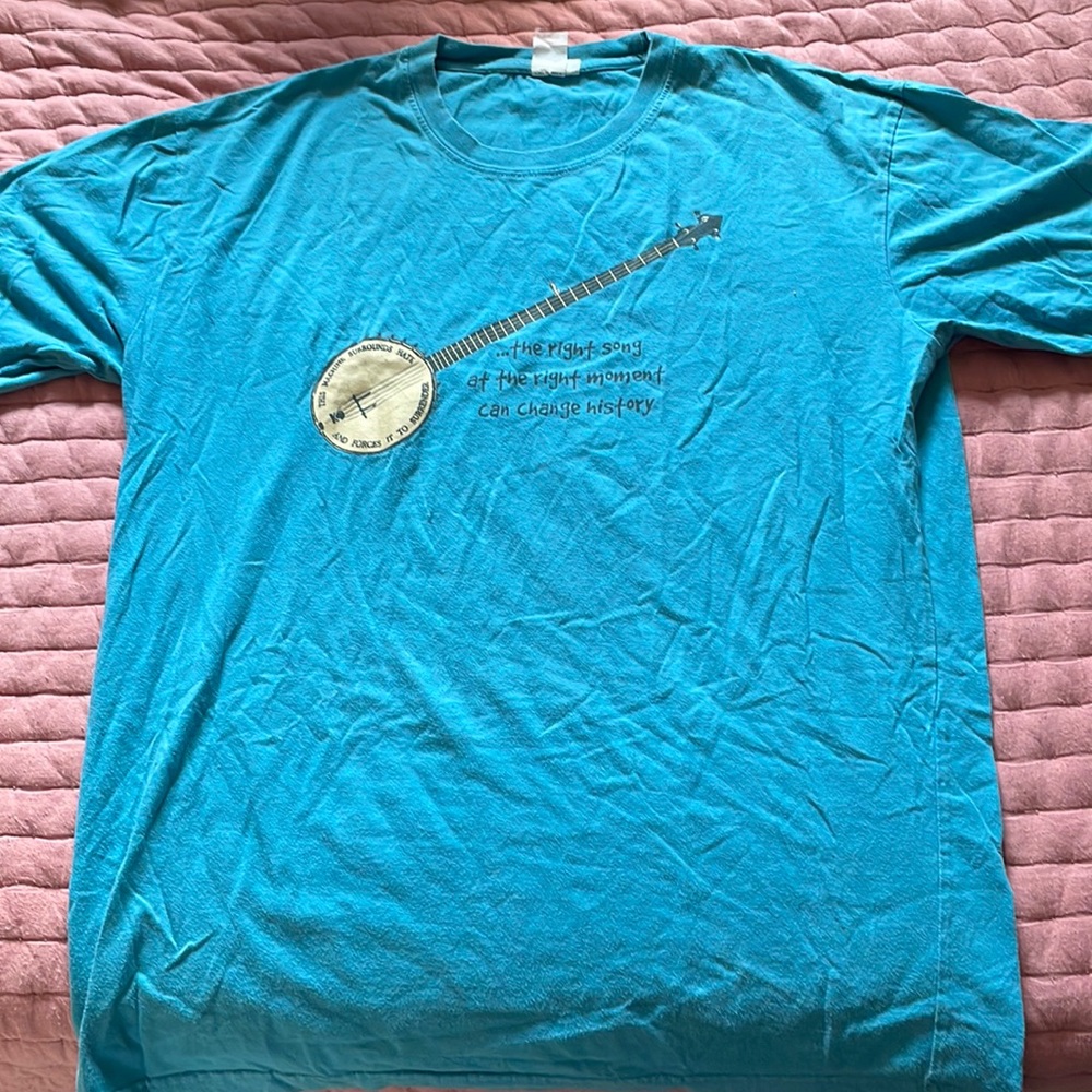 Cool Banjo tee. “The right song at the right moment can change history”